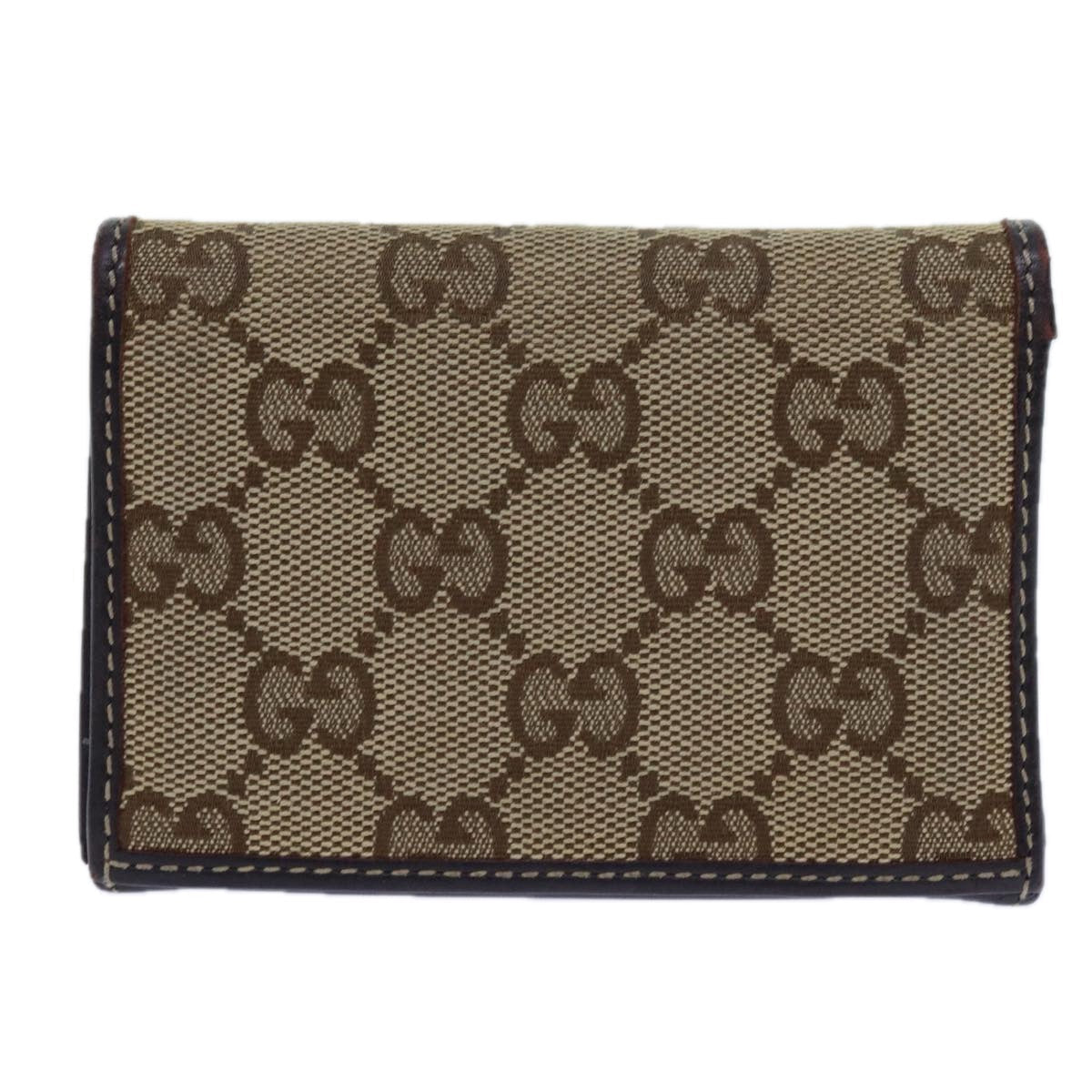 GUCCI GG Canvas Card Case Beige 245730 yk11841