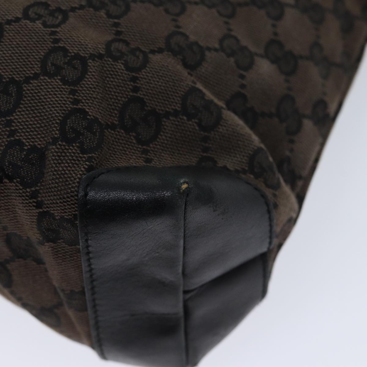GUCCI GG Canvas Tote Bag Brown 019 0402 yk11958