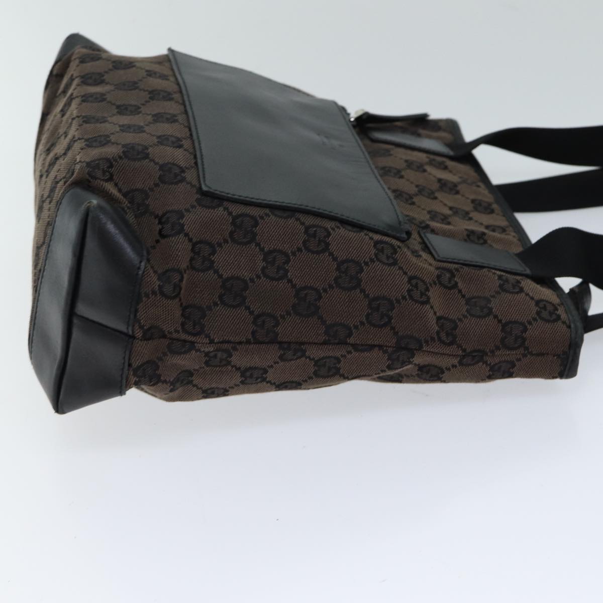 GUCCI GG Canvas Tote Bag Brown 019 0402 yk11958