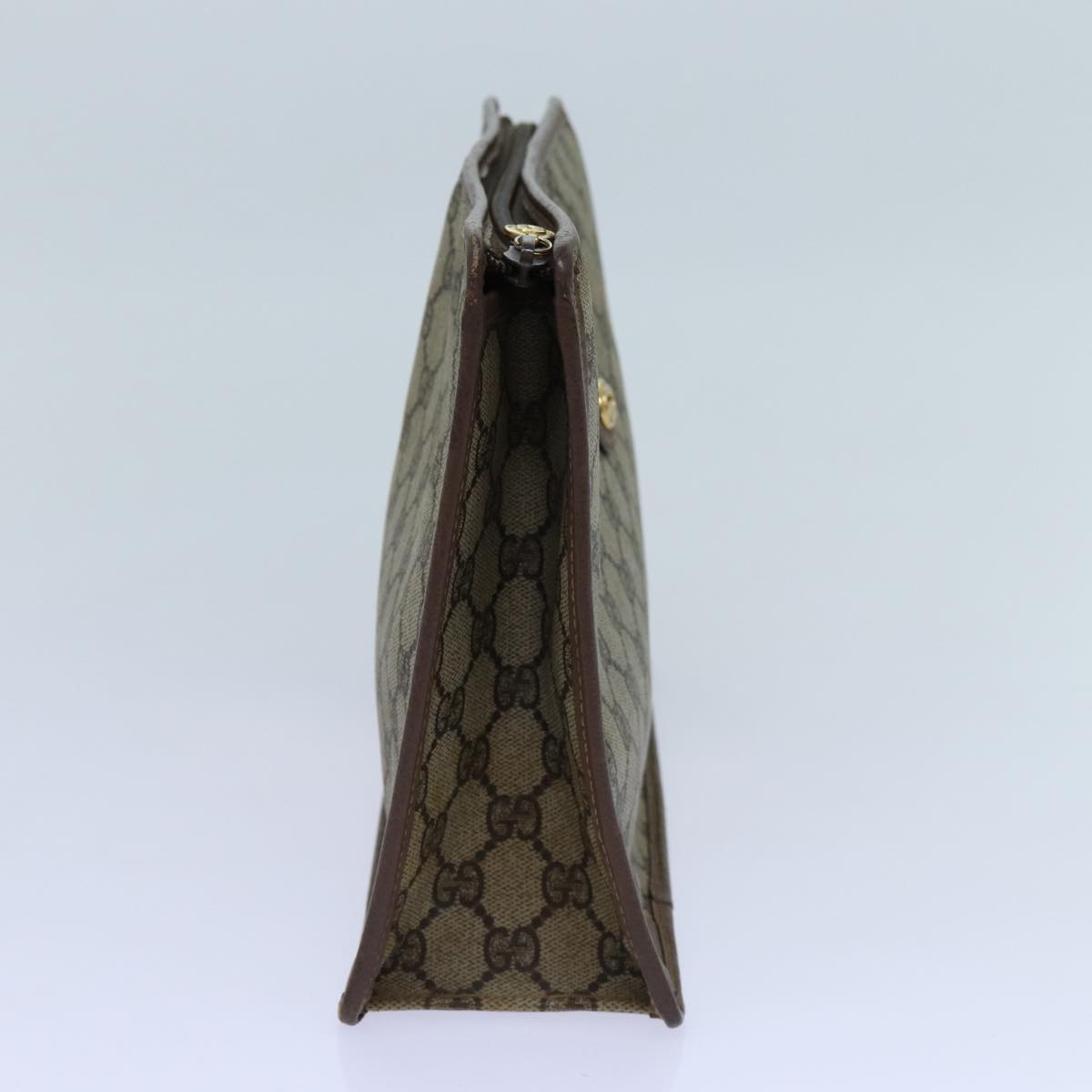 GUCCI GG Supreme Web Sherry Line Clutch Bag Beige 014 123 6053 yk11962