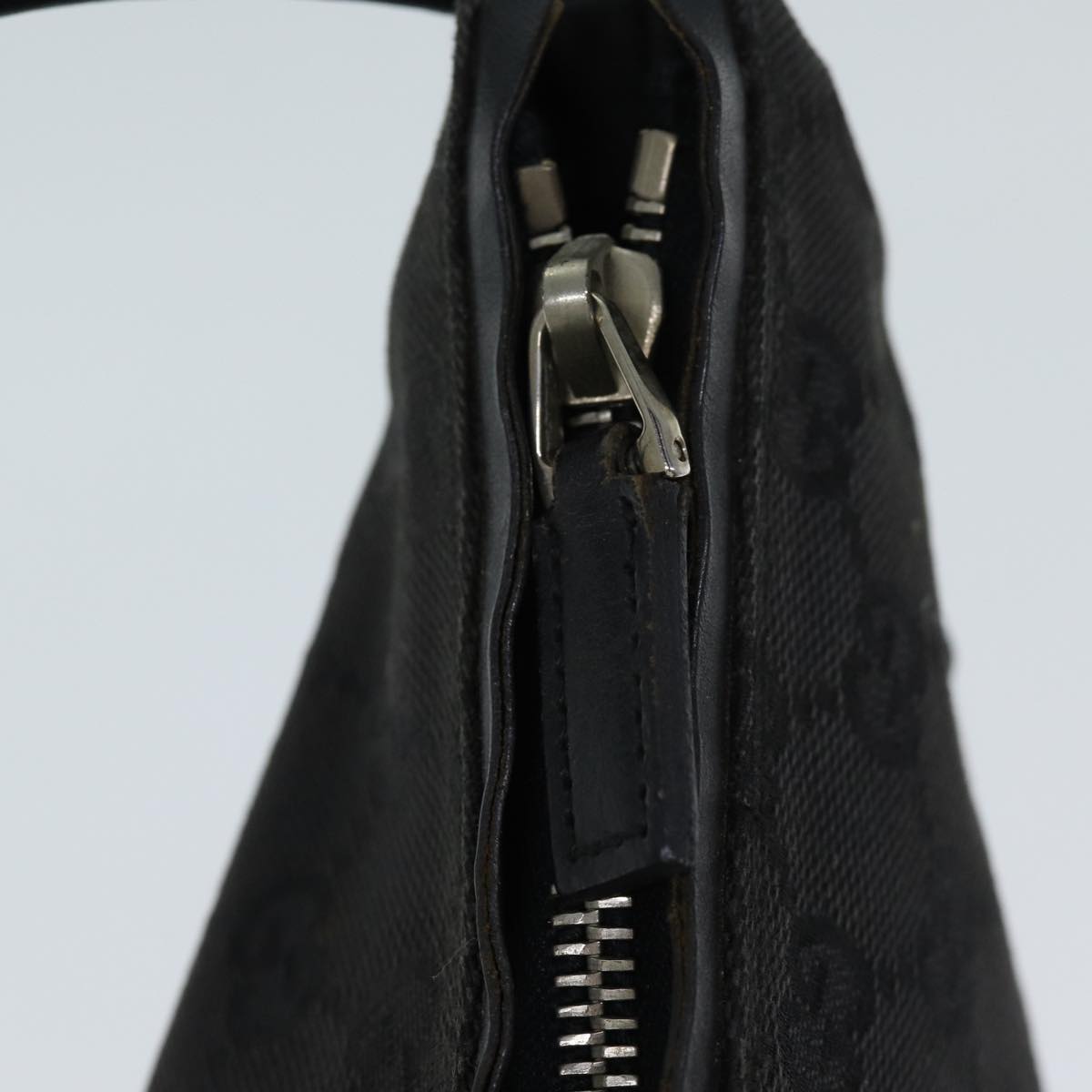 GUCCI GG Canvas Shoulder Bag Black 001 3766 yk11968