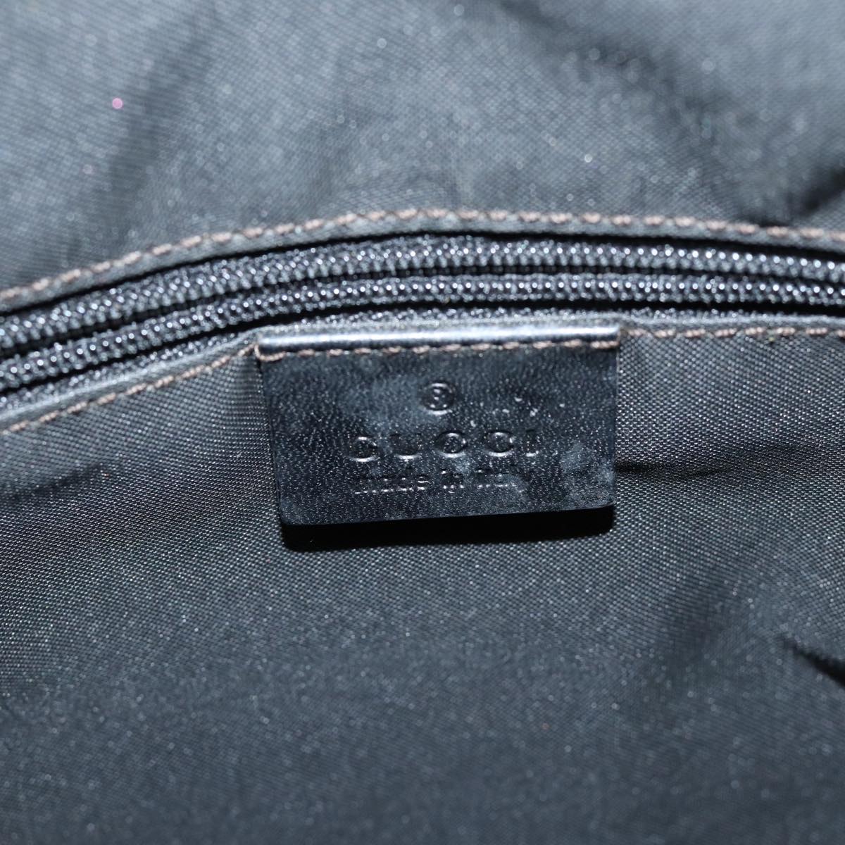 GUCCI GG Canvas Shoulder Bag Black 001 3766 yk11968