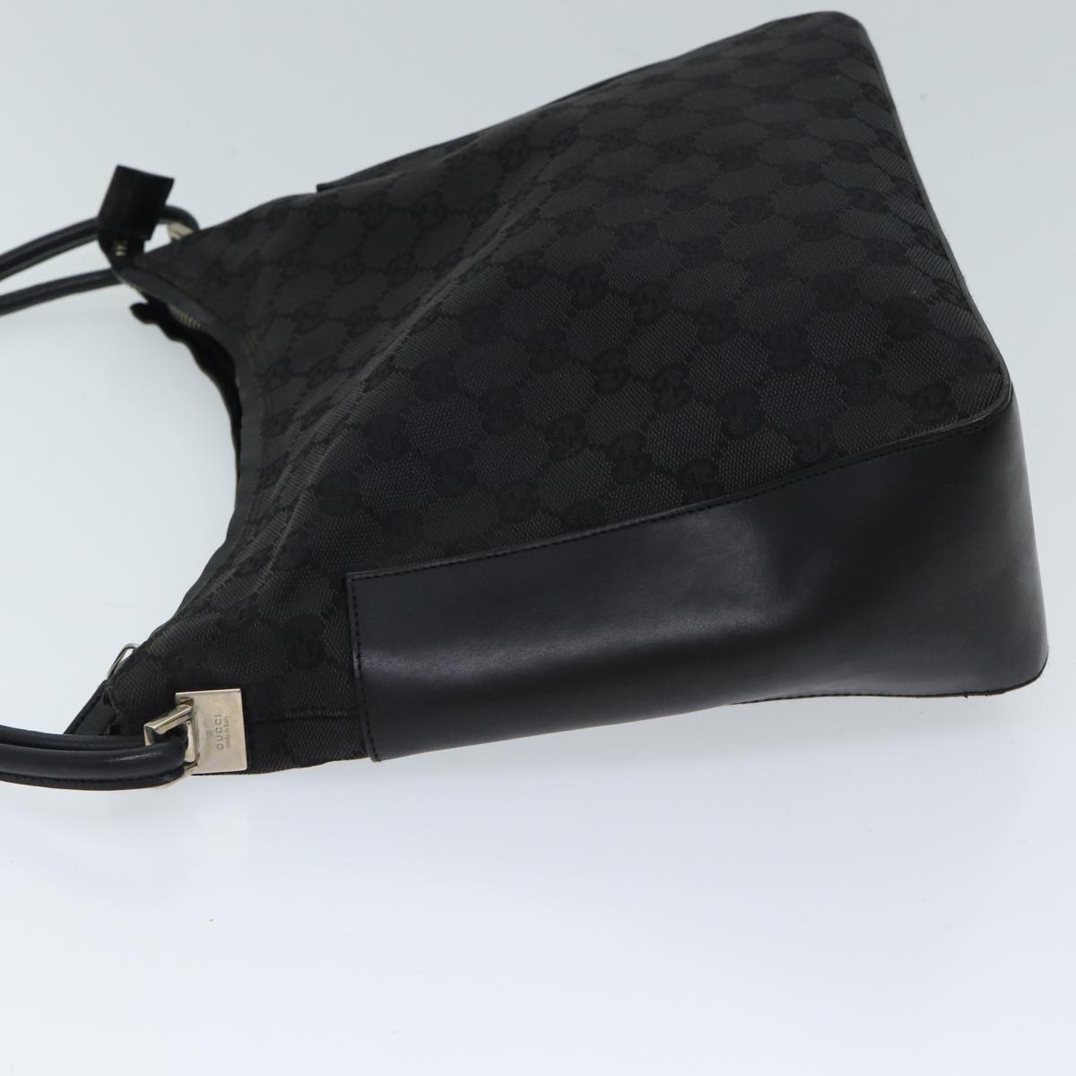GUCCI GG Canvas Shoulder Bag Black 001 3766 yk11968