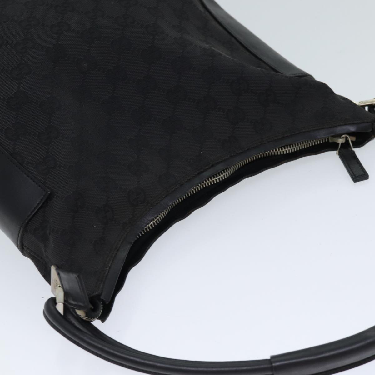 GUCCI GG Canvas Shoulder Bag Black 001 3766 yk11968