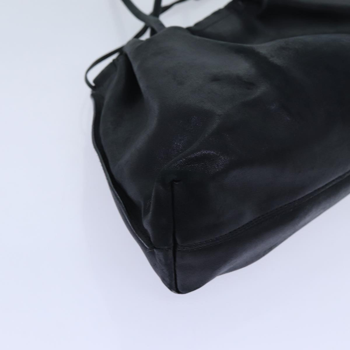 GUCCI Shoulder Bag Suede Leather 2Set Black yk12004