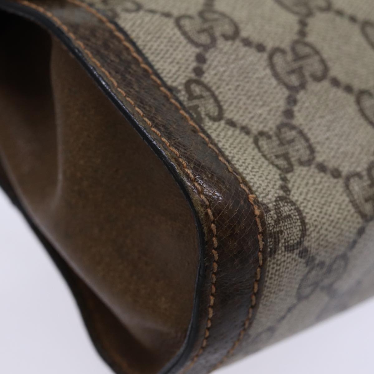 GUCCI GG Canvas Web Sherry Line Clutch Bag Beige Green 84 01 006 yk12008