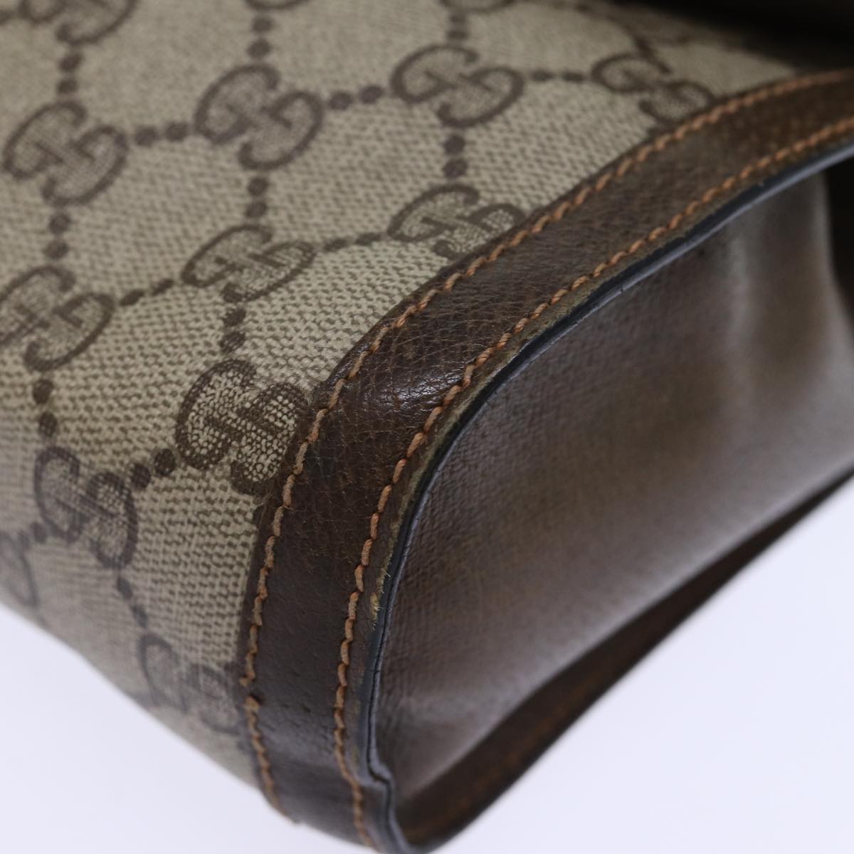 GUCCI GG Canvas Web Sherry Line Clutch Bag Beige Green 84 01 006 yk12008
