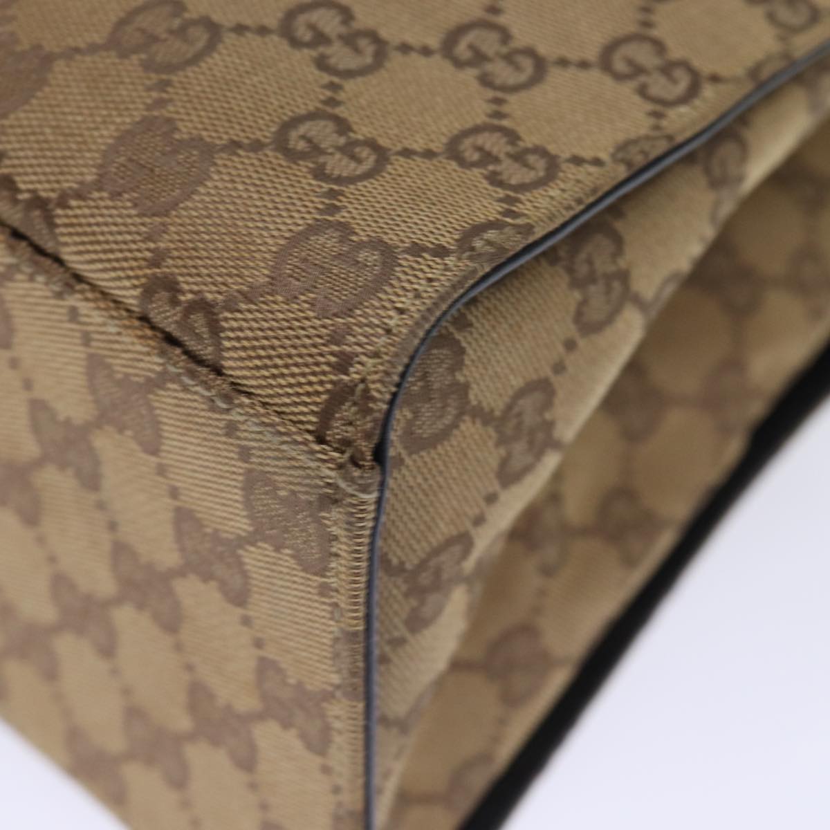 GUCCI Bamboo Hand Bag GG Canvas Beige 002 1010 yk12011