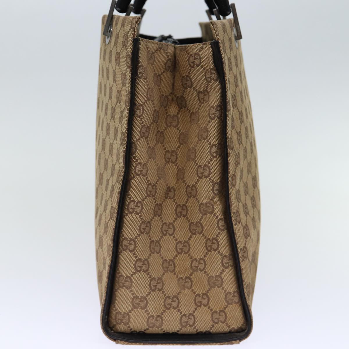 GUCCI Bamboo Hand Bag GG Canvas Beige 002 1010 yk12011