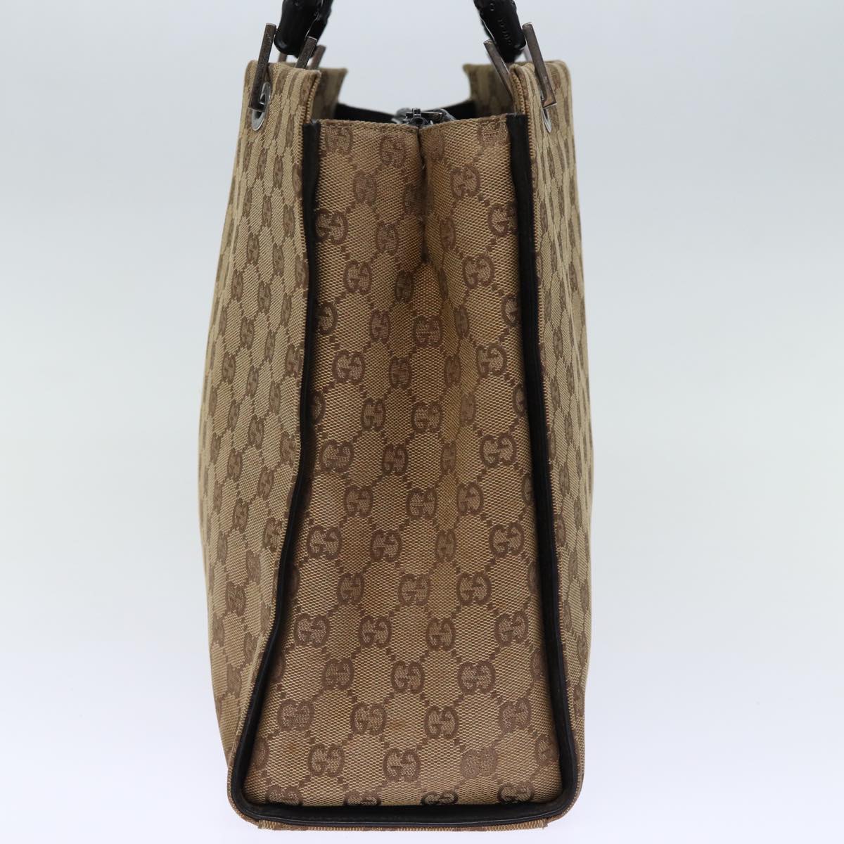 GUCCI Bamboo Hand Bag GG Canvas Beige 002 1010 yk12011