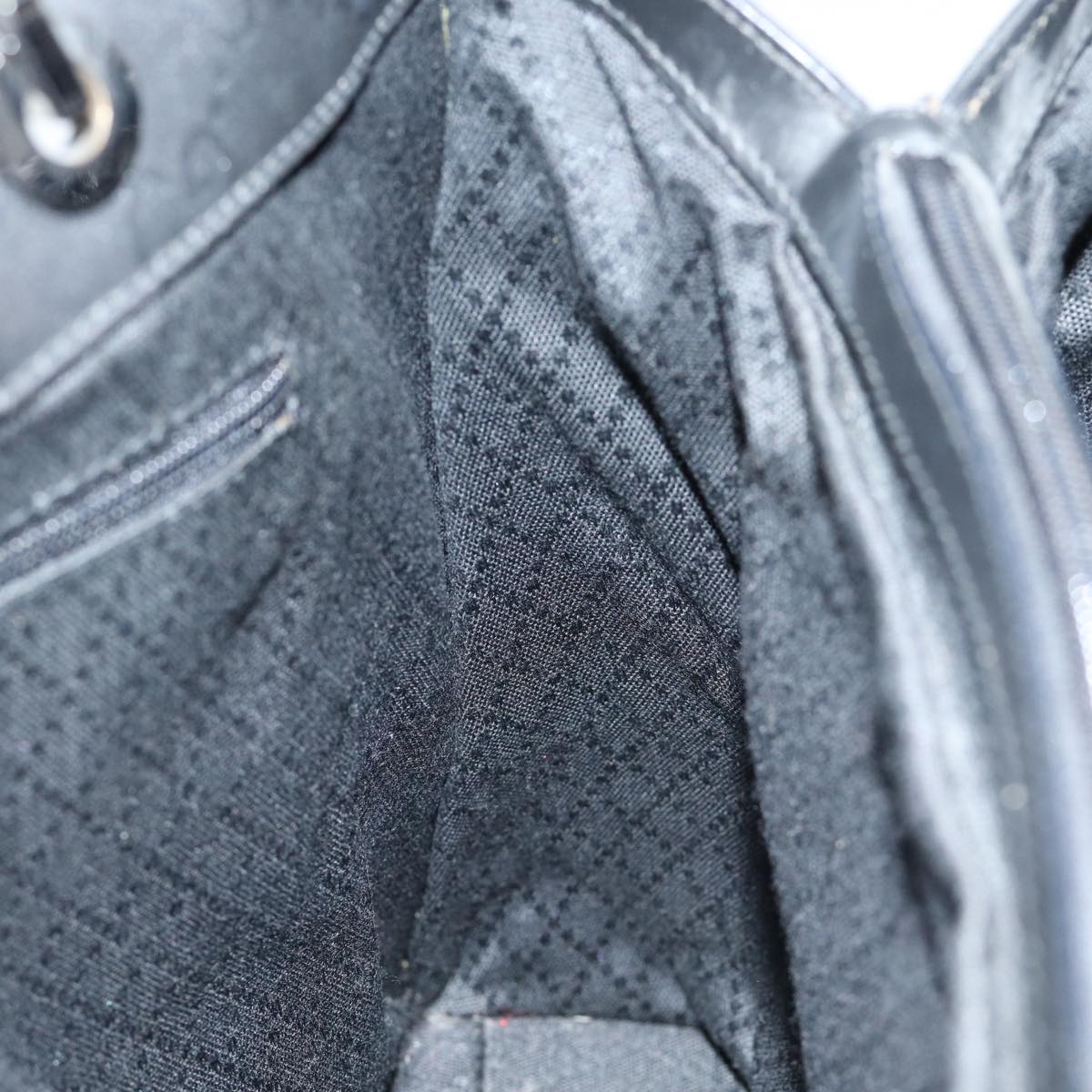 GUCCI Bamboo GG Canvas Hand Bag Nylon Black 002 1010 yk12012