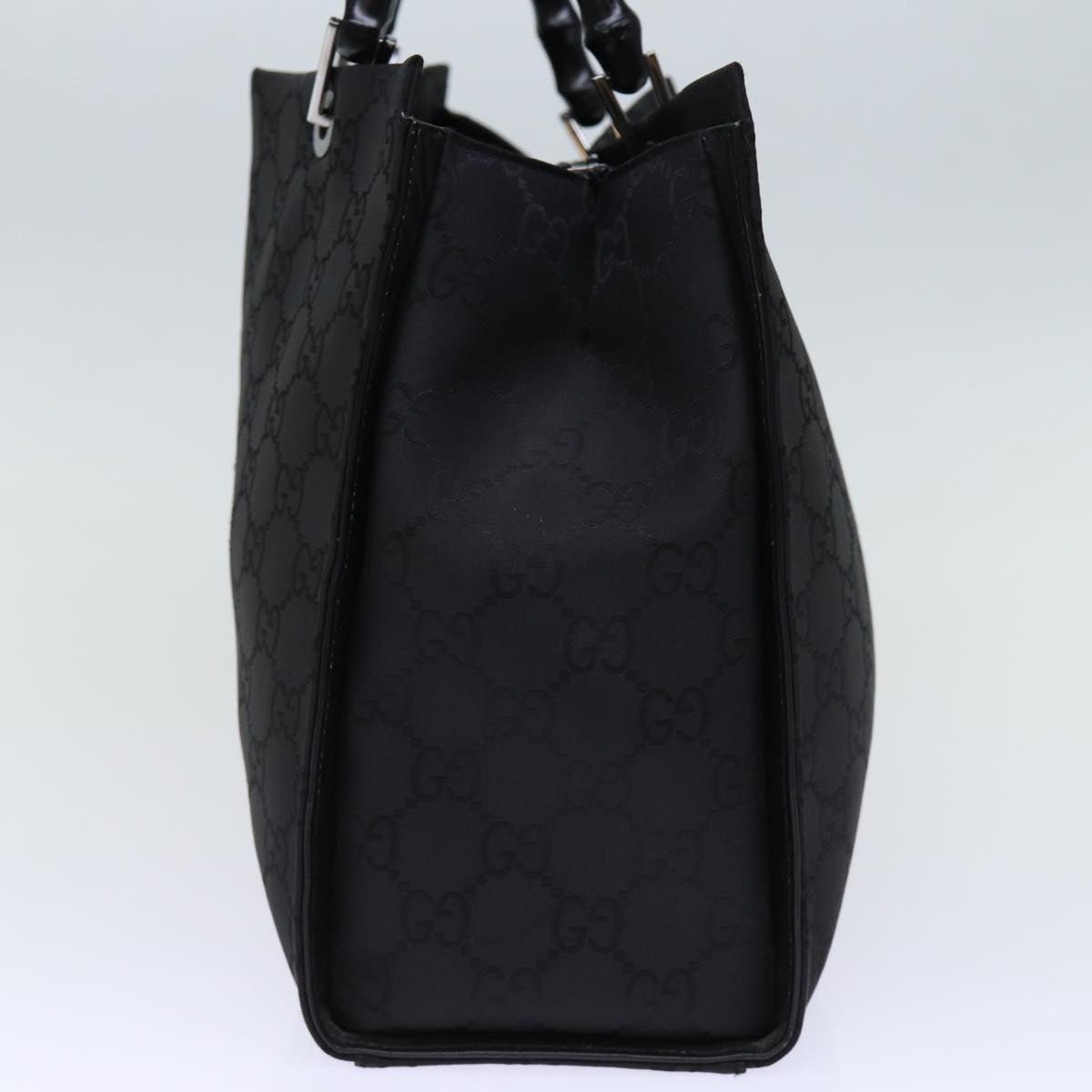GUCCI Bamboo GG Canvas Hand Bag Nylon Black 002 1010 yk12012
