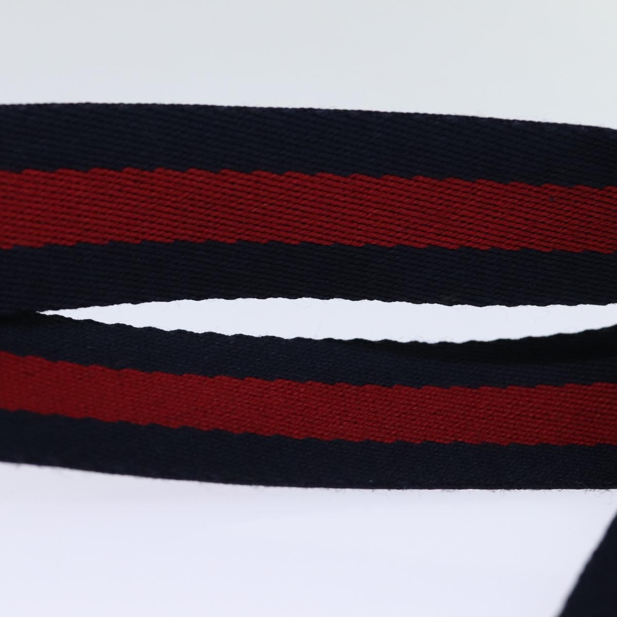 GUCCI GG Supreme Sherry Line Tote Bag PVC Navy Red yk12029