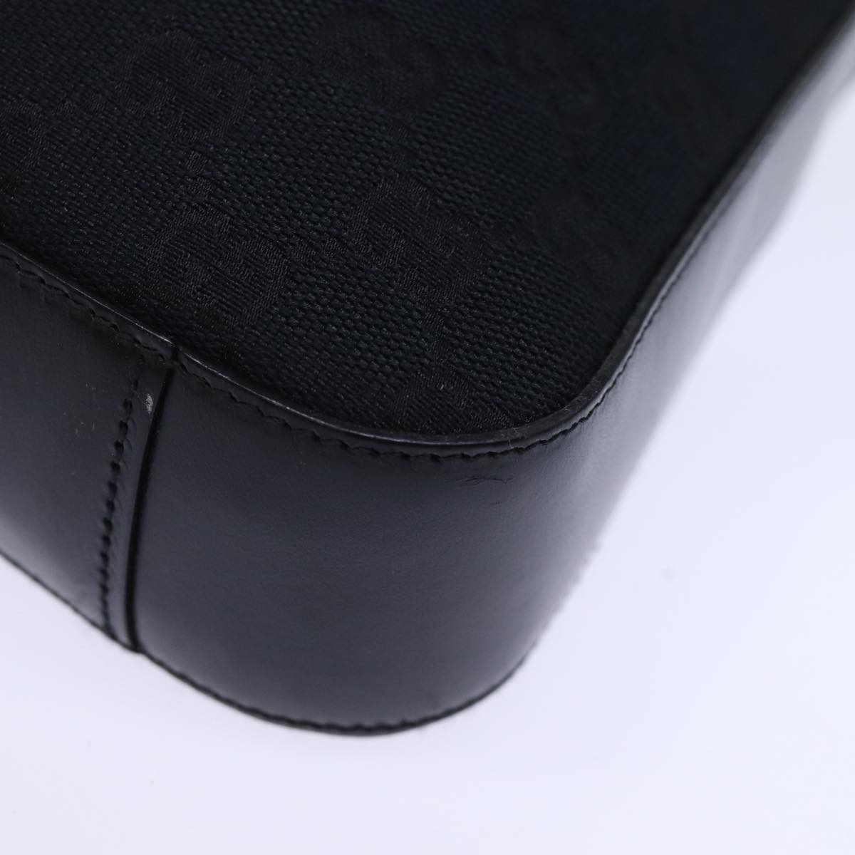 GUCCI GG Canvas Shoulder Bag Black 001 3812 yk12045
