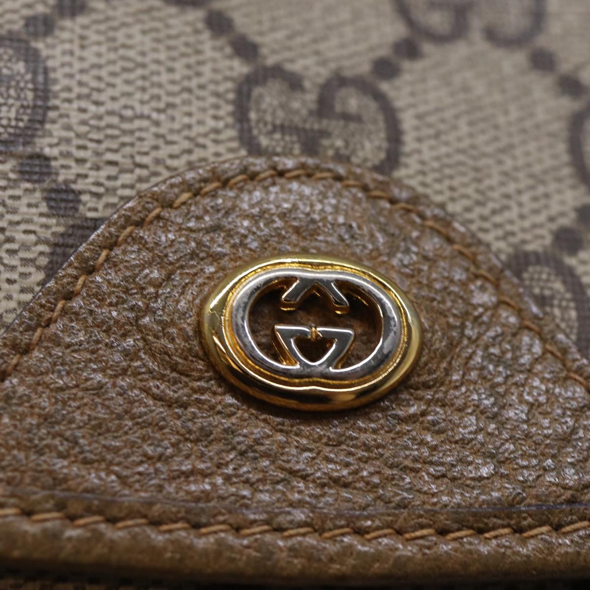 GUCCI GG Supreme Shoulder Bag PVC Beige 56 02 600 yk12077