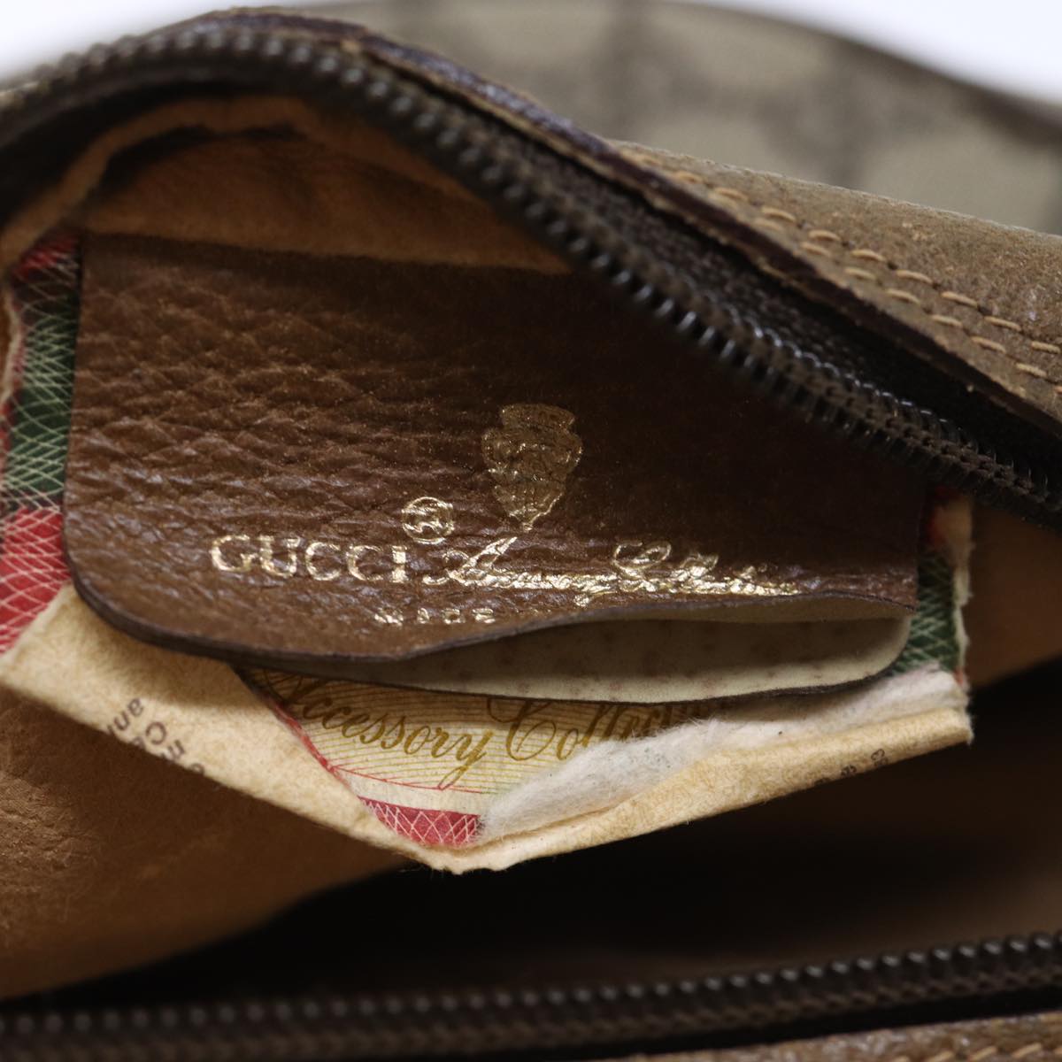 GUCCI GG Supreme Shoulder Bag PVC Beige 56 02 600 yk12077