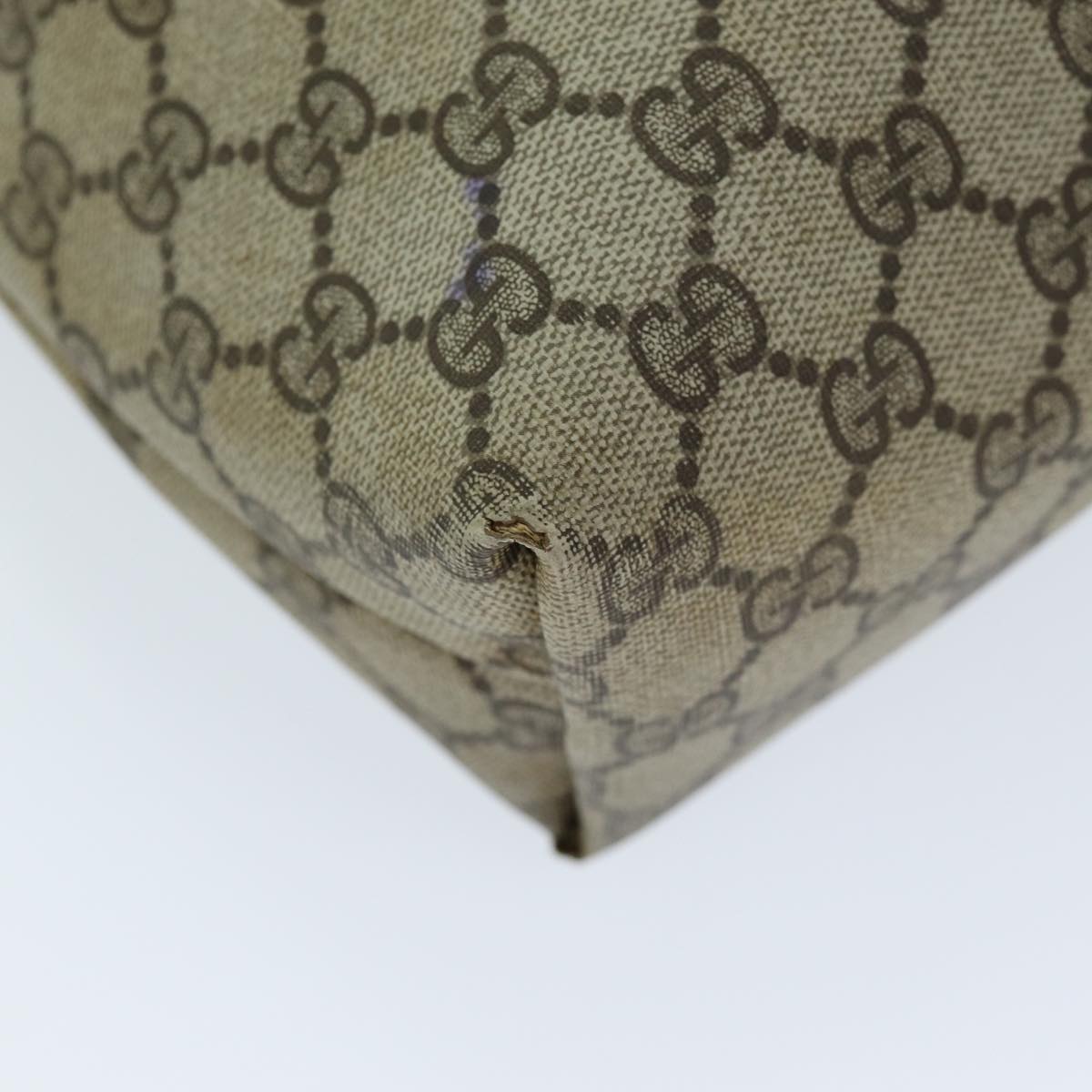 GUCCI GG Supreme Web Sherry Line Tote Bag Beige Red Green 39 02 003 yk12080