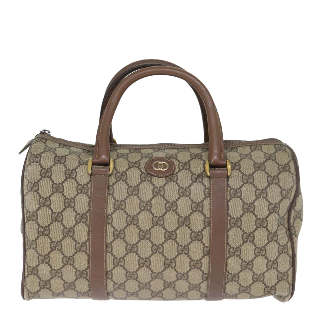 GUCCI GG Supreme Boston Bag PVC Beige 002 123 6842 yk12081