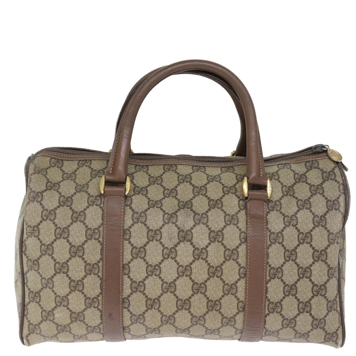 GUCCI GG Supreme Boston Bag PVC Beige 002 123 6842 yk12081