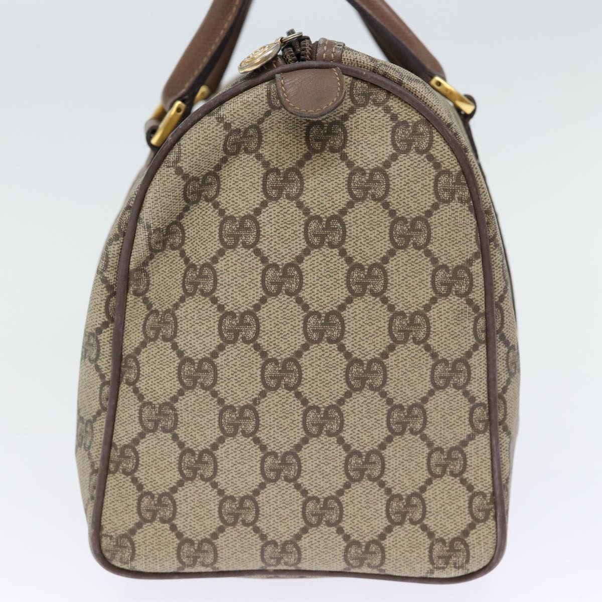 GUCCI GG Supreme Boston Bag PVC Beige 002 123 6842 yk12081