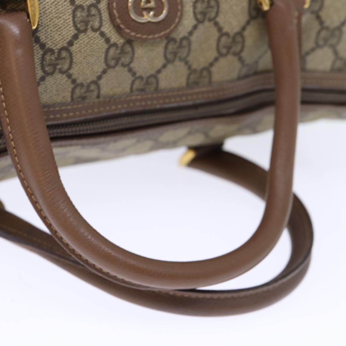 GUCCI GG Supreme Boston Bag PVC Beige 002 123 6842 yk12081