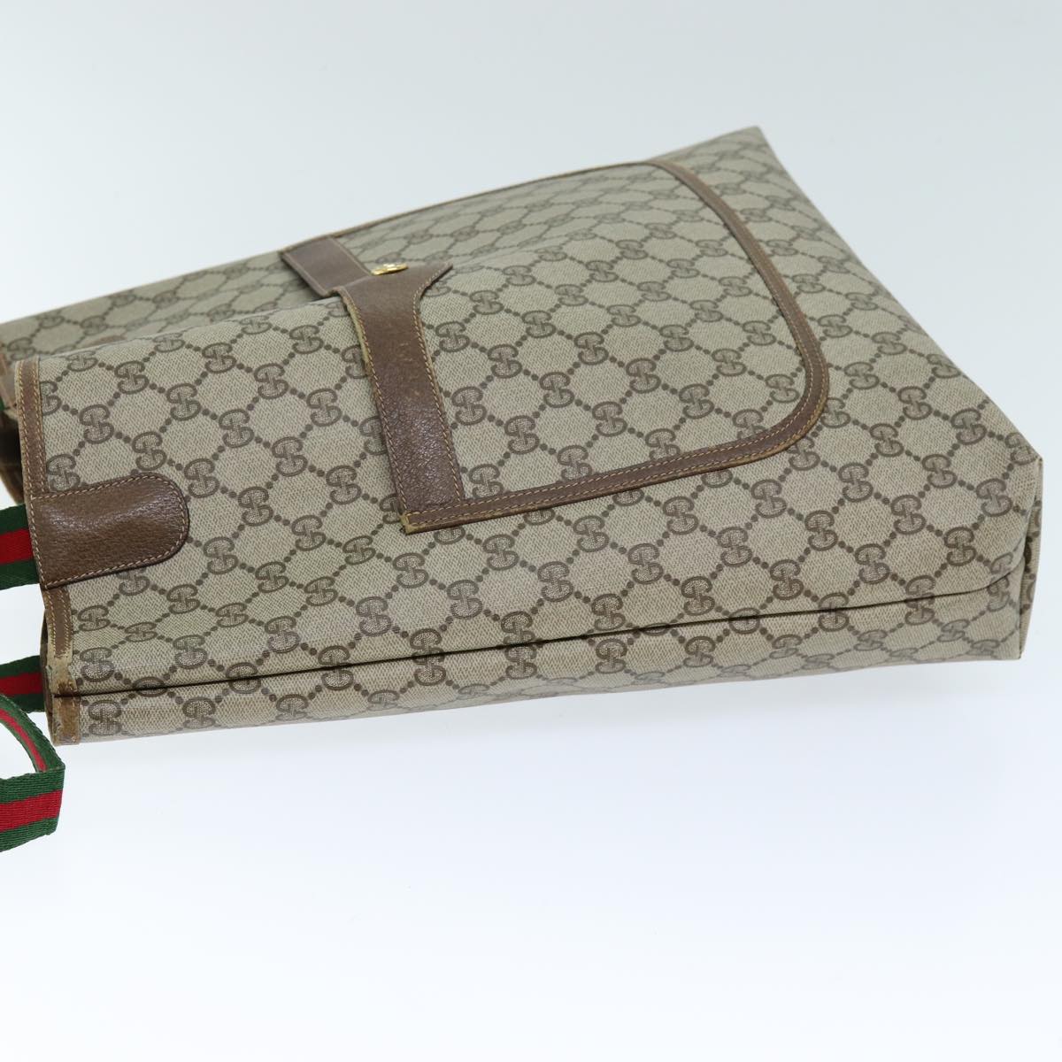GUCCI GG Supreme Web Sherry Line Tote Bag Beige Red Green 40 02 003 yk12106