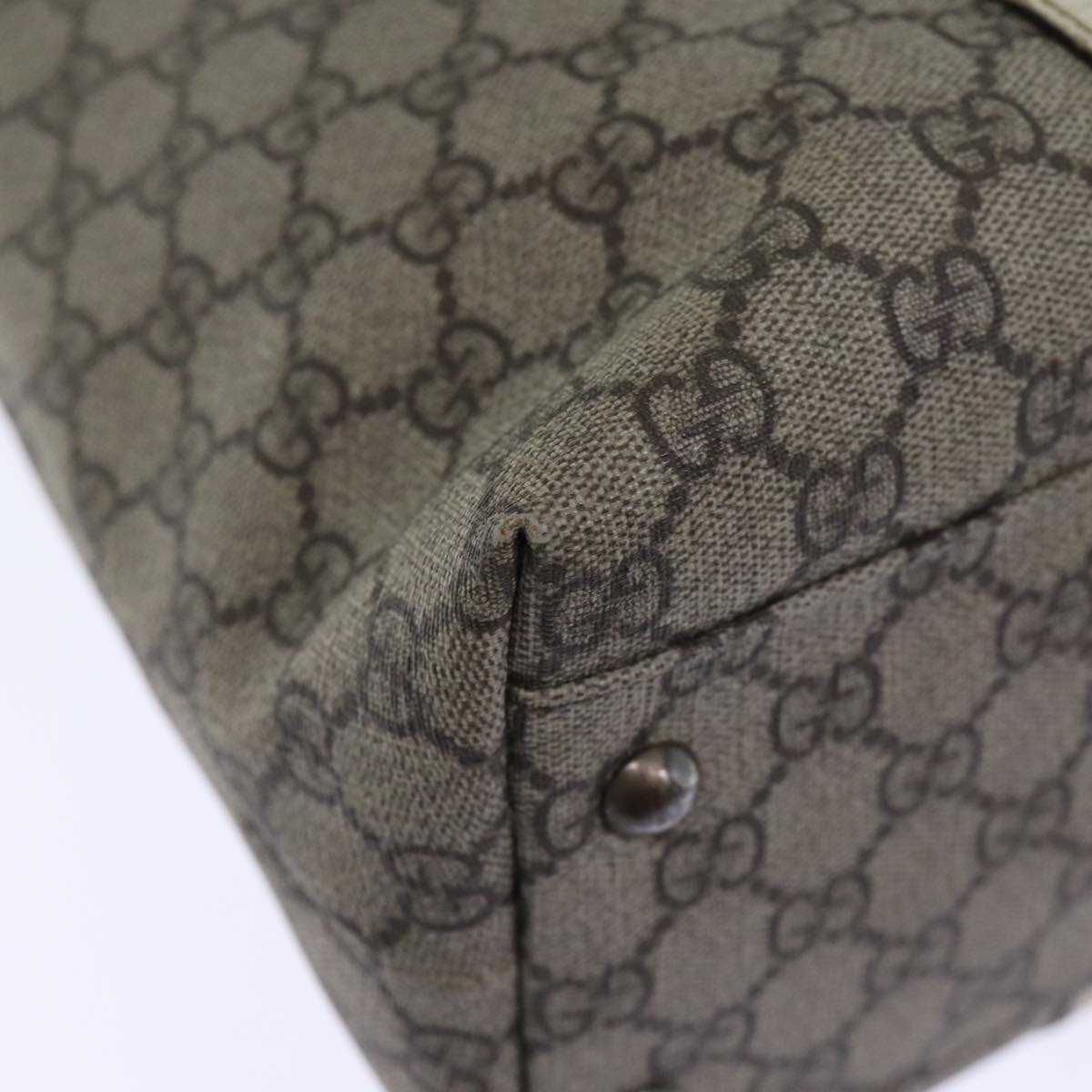 GUCCI GG Supreme Tote Bag PVC Beige 114595 yk12126