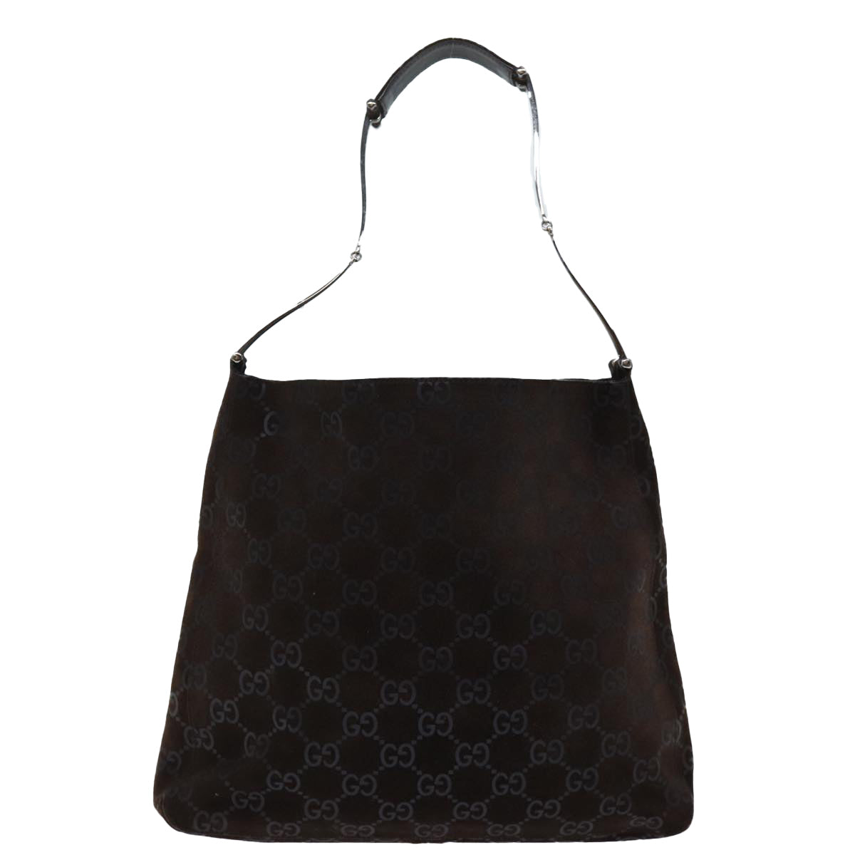 GUCCI GG Canvas Shoulder Bag Brown yk12159