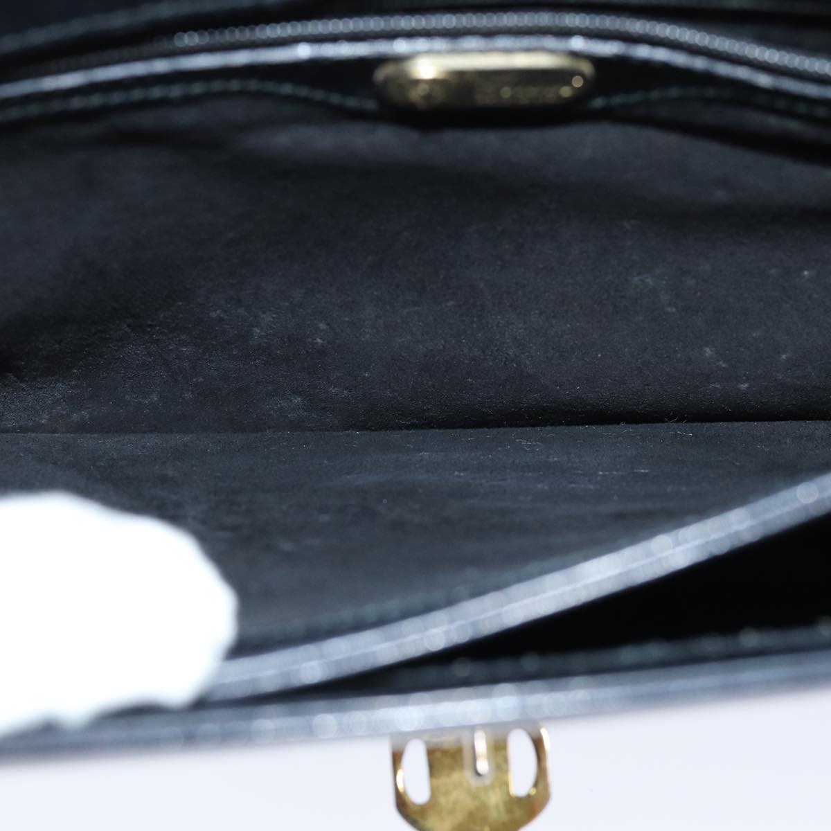GUCCI Hand Bag Leather Black yk12169