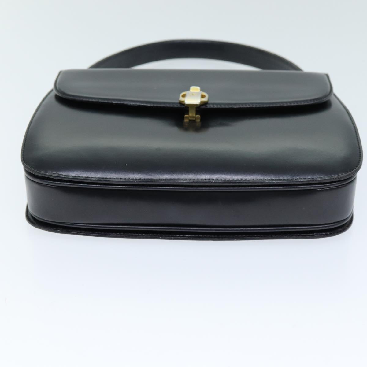 GUCCI Hand Bag Leather Black yk12169