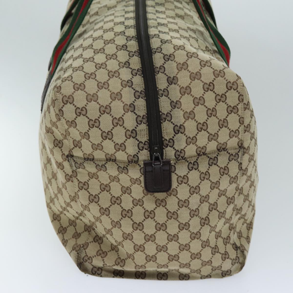 GUCCI GG Canvas Web Sherry Line Boston Bag Beige Green Red 146310 yk12176