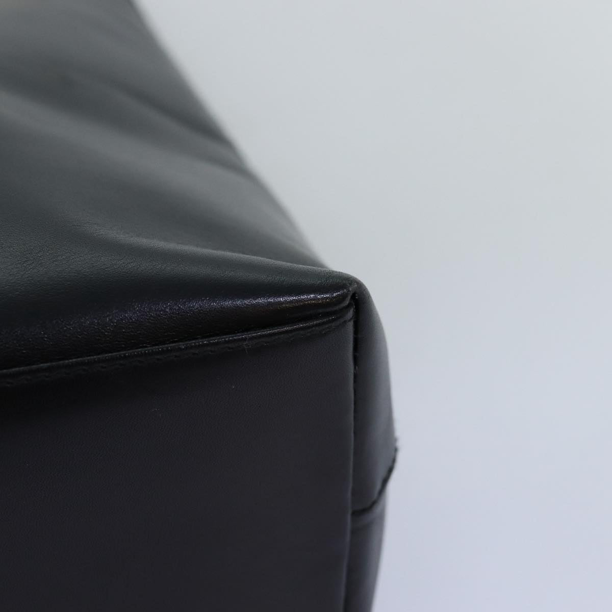GUCCI Bamboo Shoulder Bag Leather Black 001 3007 yk12185