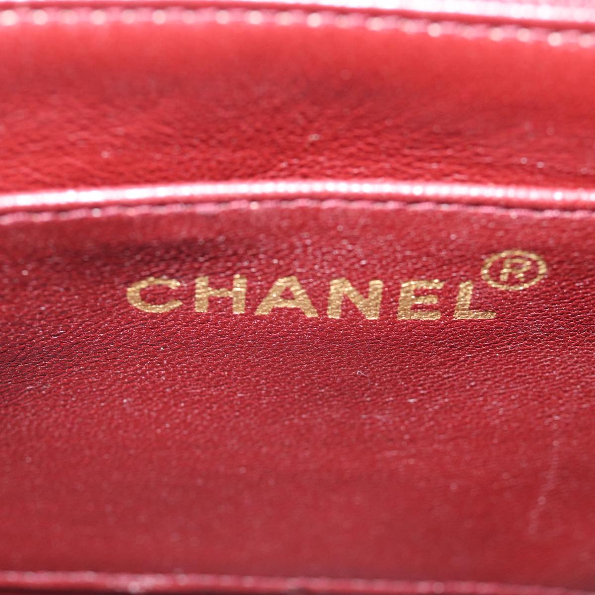 CHANEL Diana Matelasse Chain Shoulder Bag Lamb Skin Black CC yk12192A