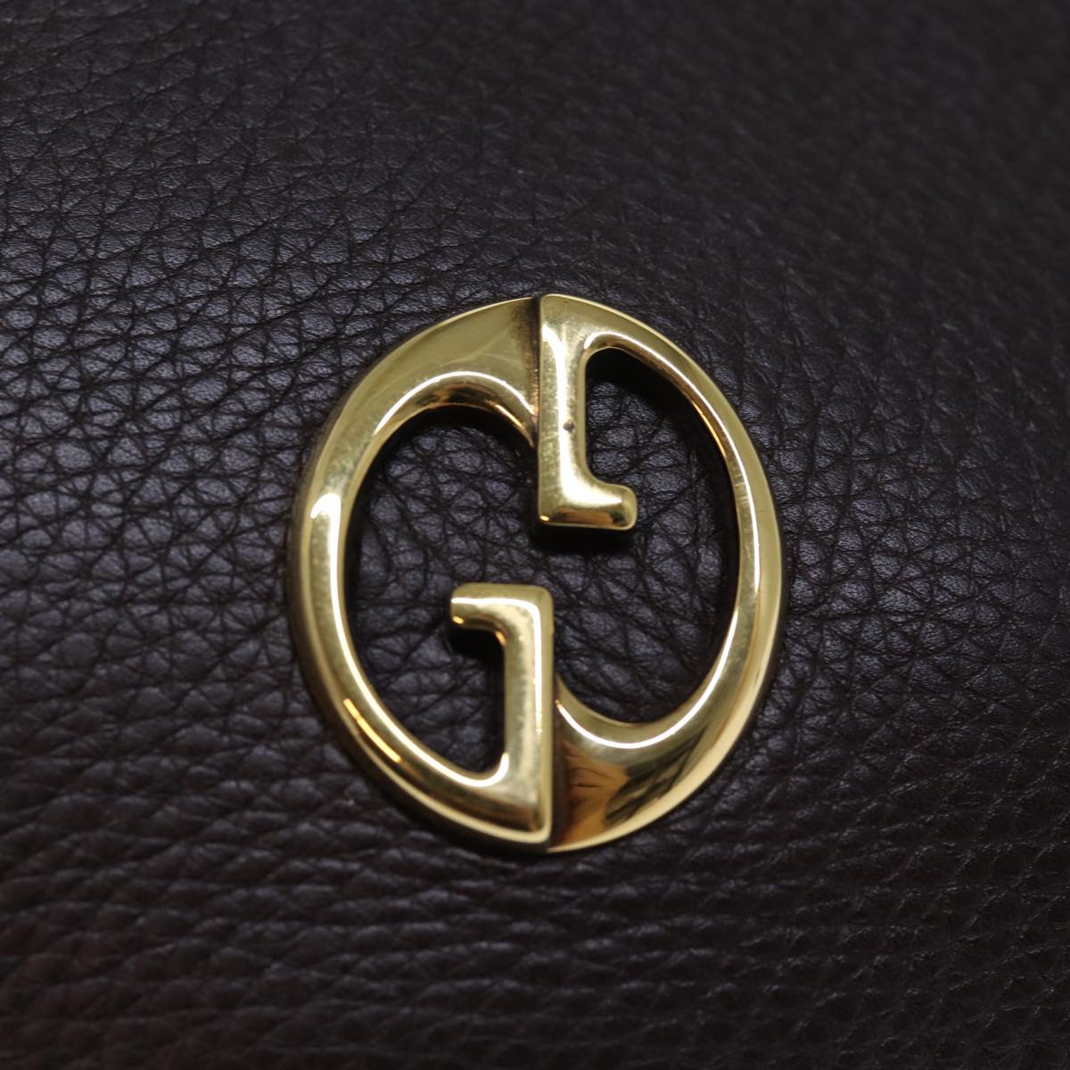 GUCCI Pouch Leather Brown 252041 yk12312