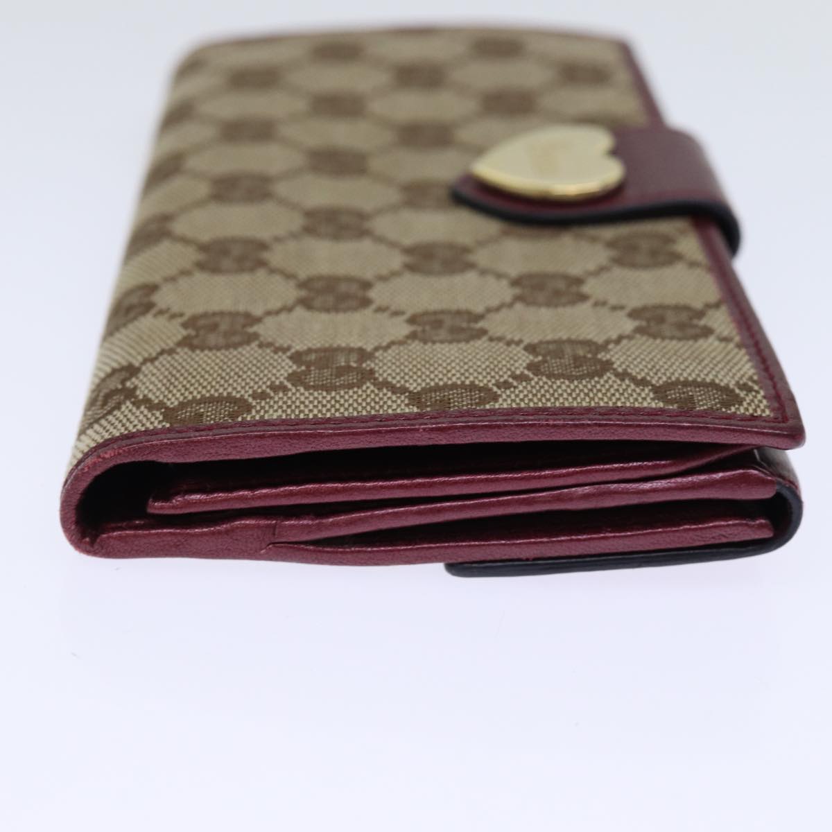 GUCCI GG Canvas Long Wallet Beige 203550 yk12329