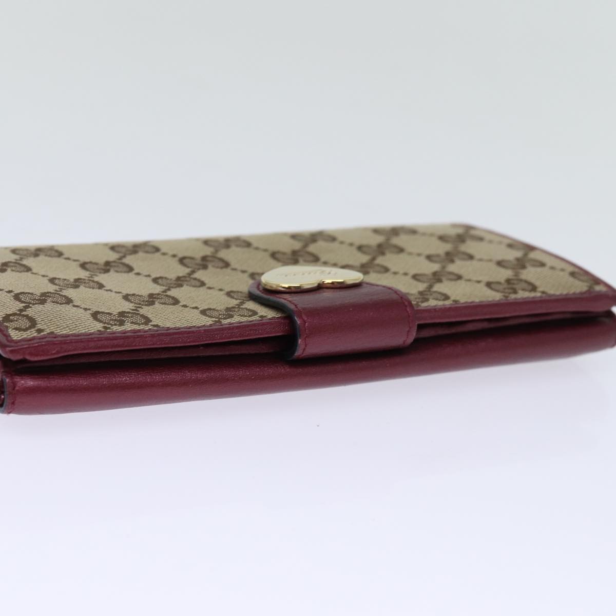 GUCCI GG Canvas Long Wallet Beige 203550 yk12329