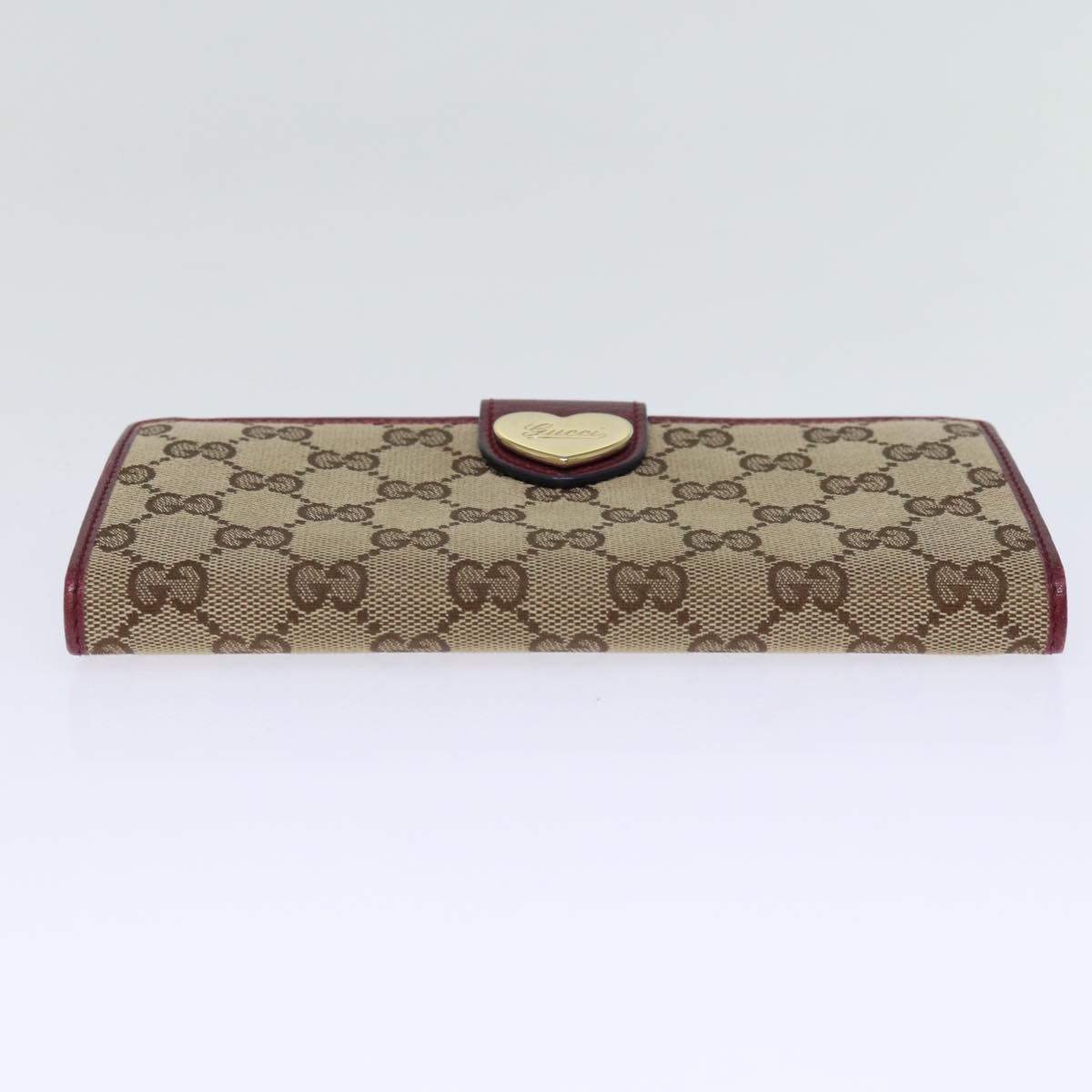 GUCCI GG Canvas Long Wallet Beige 203550 yk12329