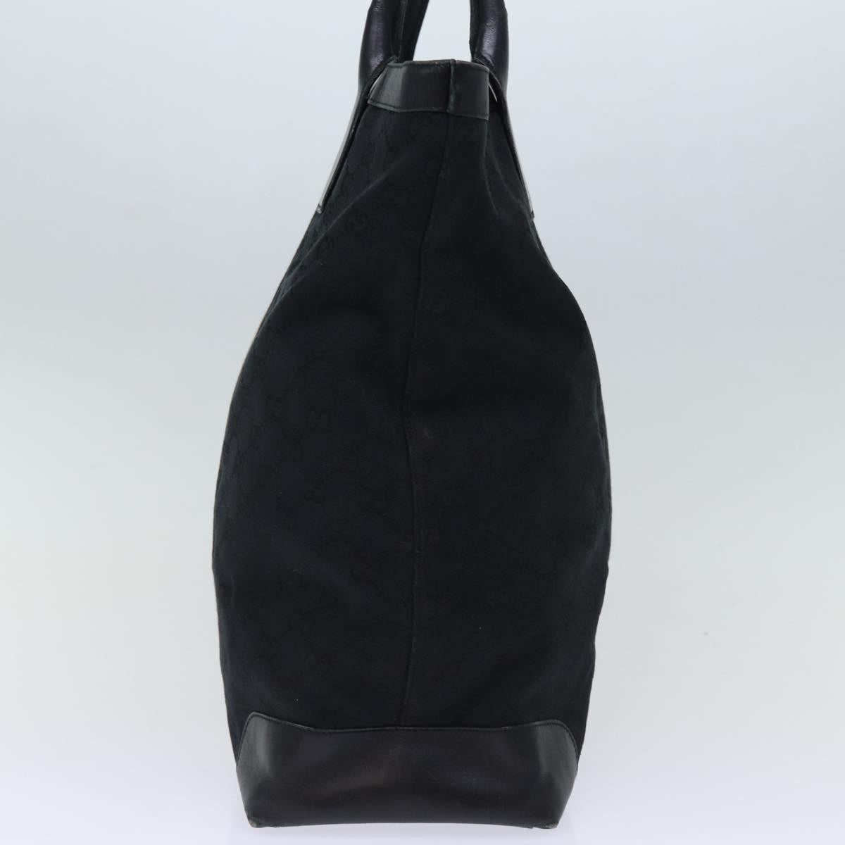 GUCCI GG Canvas Sherry Line Hand Bag Black White 002 1093 yk12369