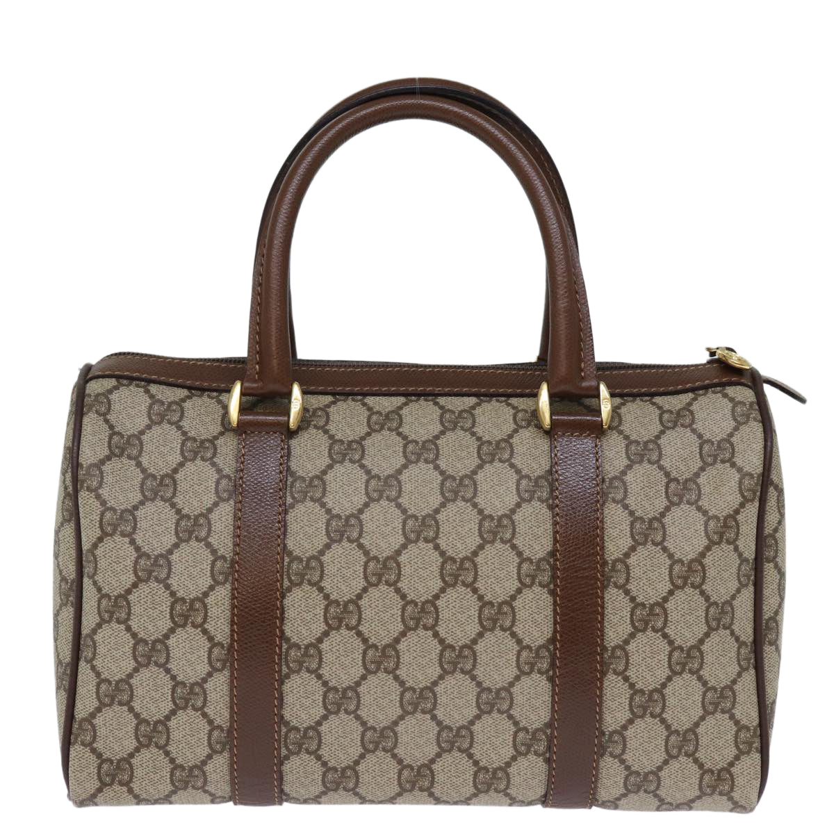 GUCCI GG Supreme Web Sherry Line Boston Bag PVC Beige Red Green yk12393