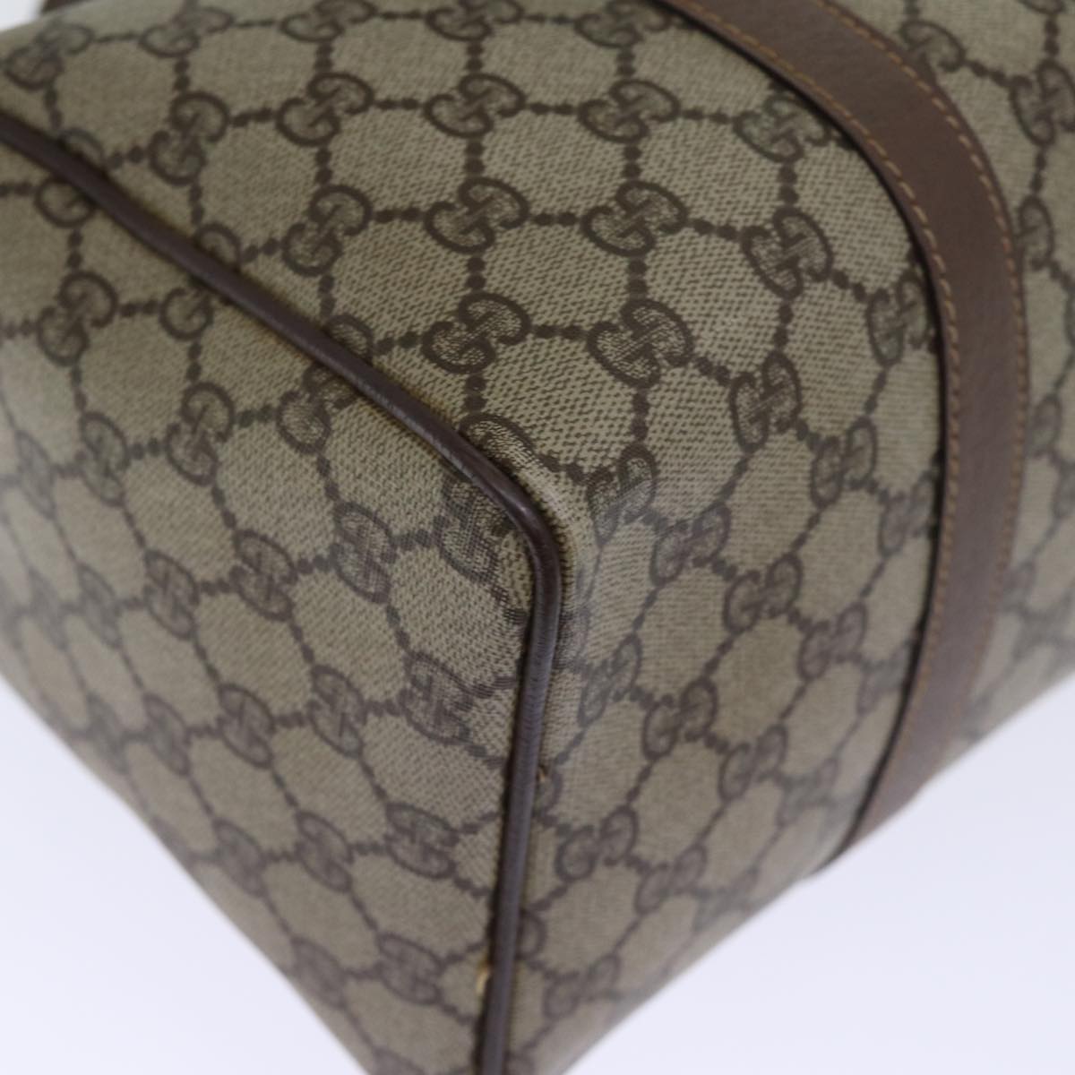 GUCCI GG Supreme Boston Bag PVC Beige 002 615 6842 yk12423