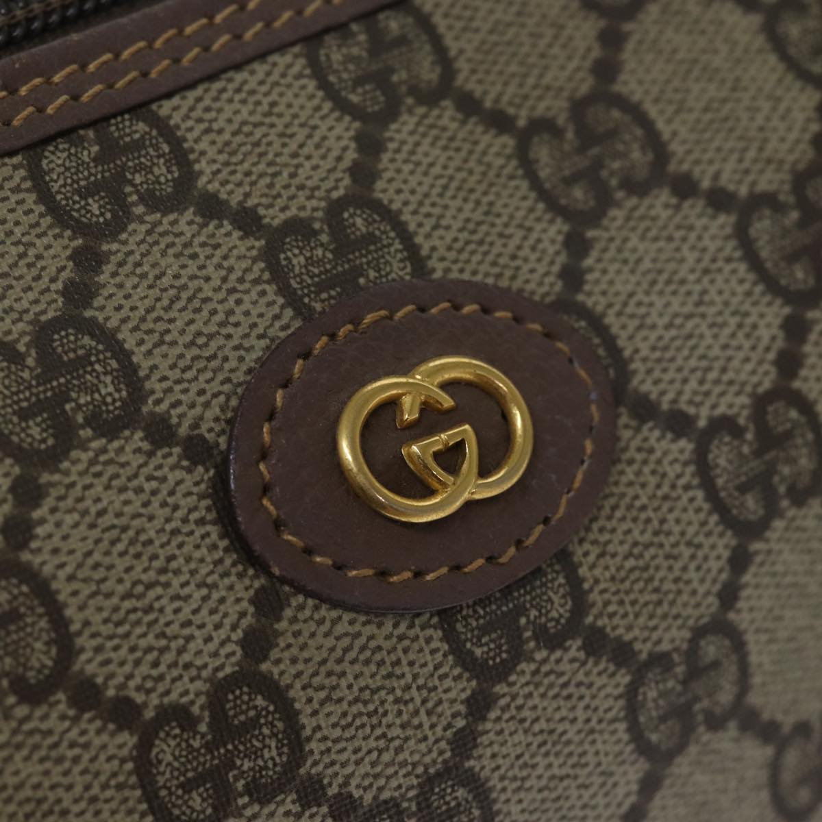 GUCCI GG Supreme Boston Bag PVC Beige 002 615 6842 yk12423