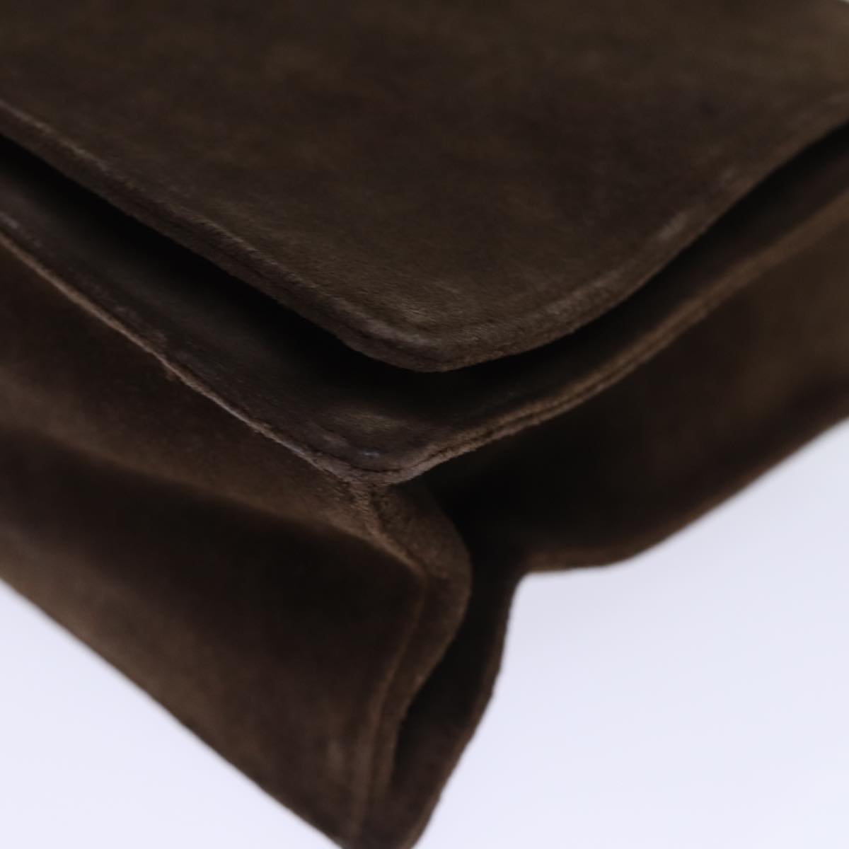 GUCCI Bamboo Shoulder Bag Suede Brown 001 3239 yk12441