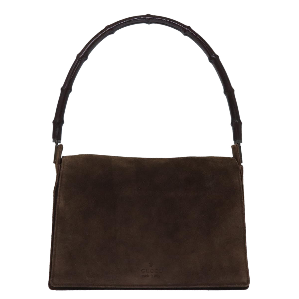 GUCCI Bamboo Shoulder Bag Suede Brown 001 3239 yk12441