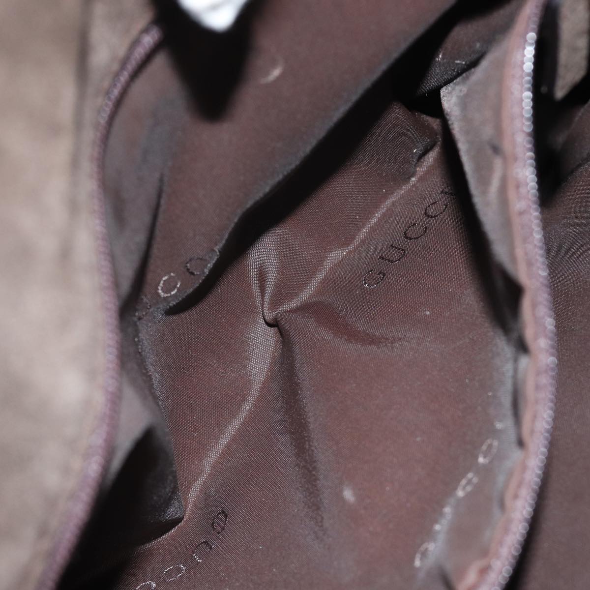 GUCCI Bamboo Shoulder Bag Suede Brown 001 3239 yk12441