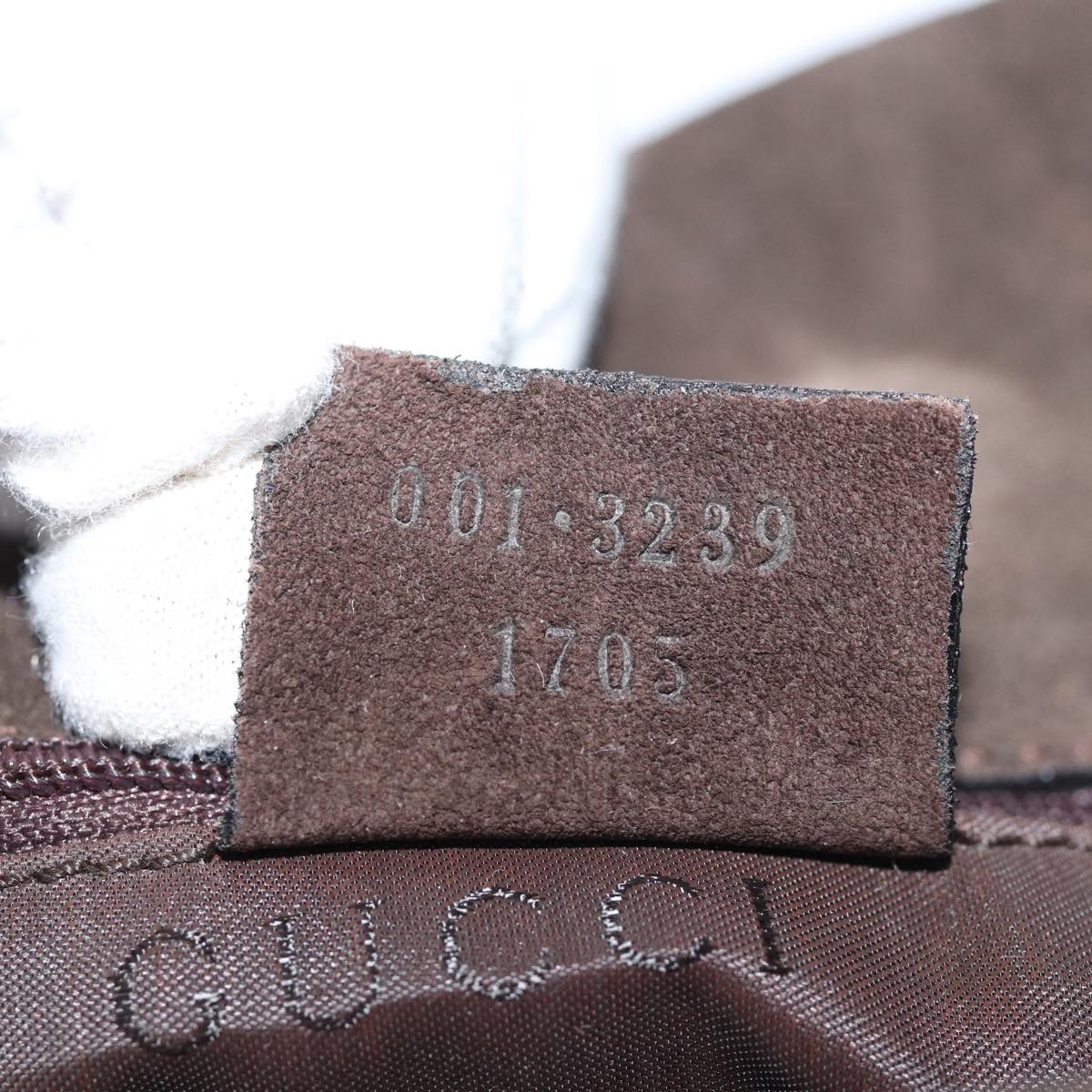 GUCCI Bamboo Shoulder Bag Suede Brown 001 3239 yk12441