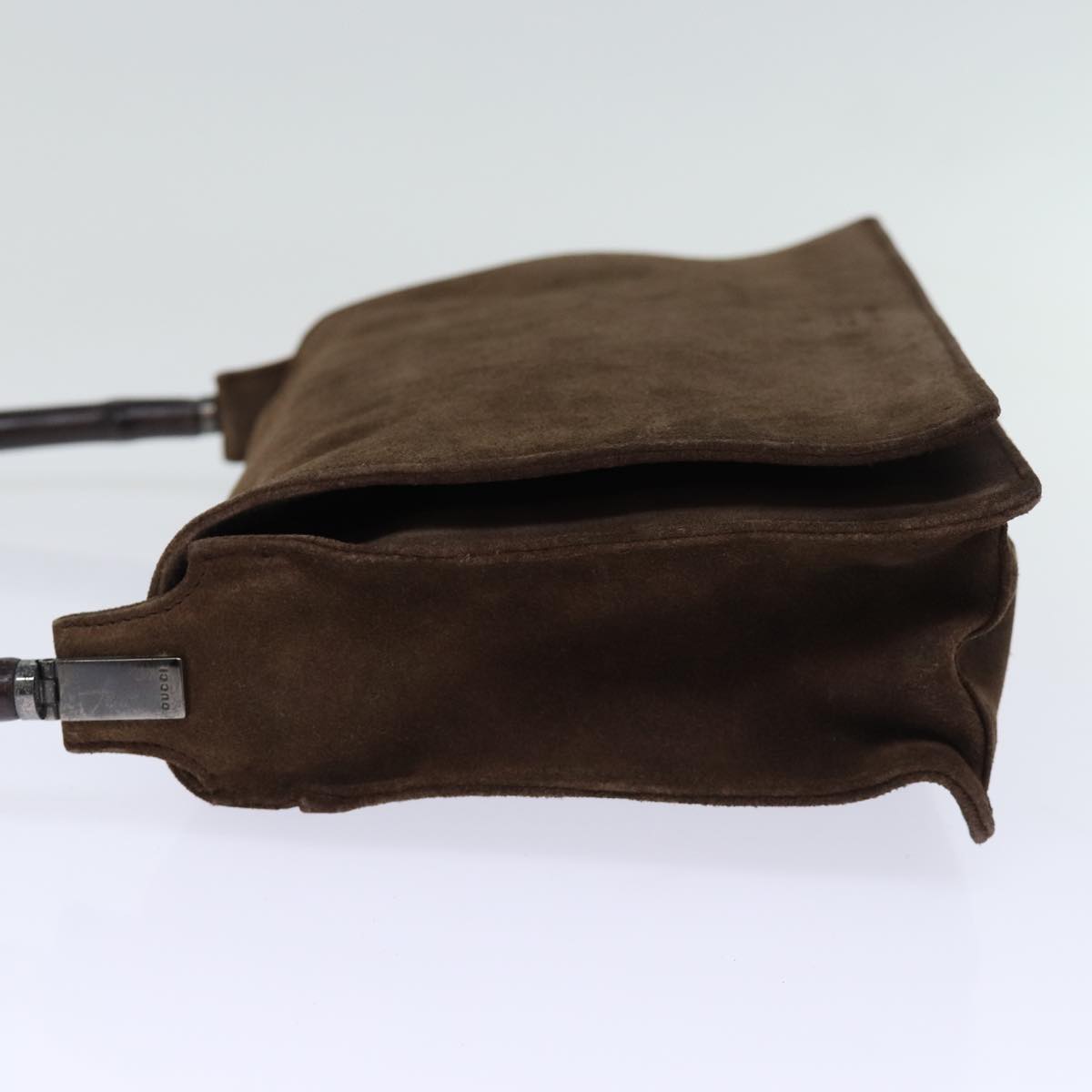 GUCCI Bamboo Shoulder Bag Suede Brown 001 3239 yk12441