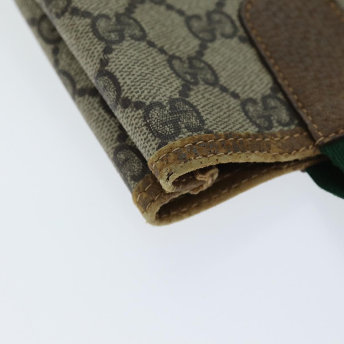 GUCCI GG Supreme Web Sherry Line Tote Bag PVC Beige Red 89 02 003 yk12451