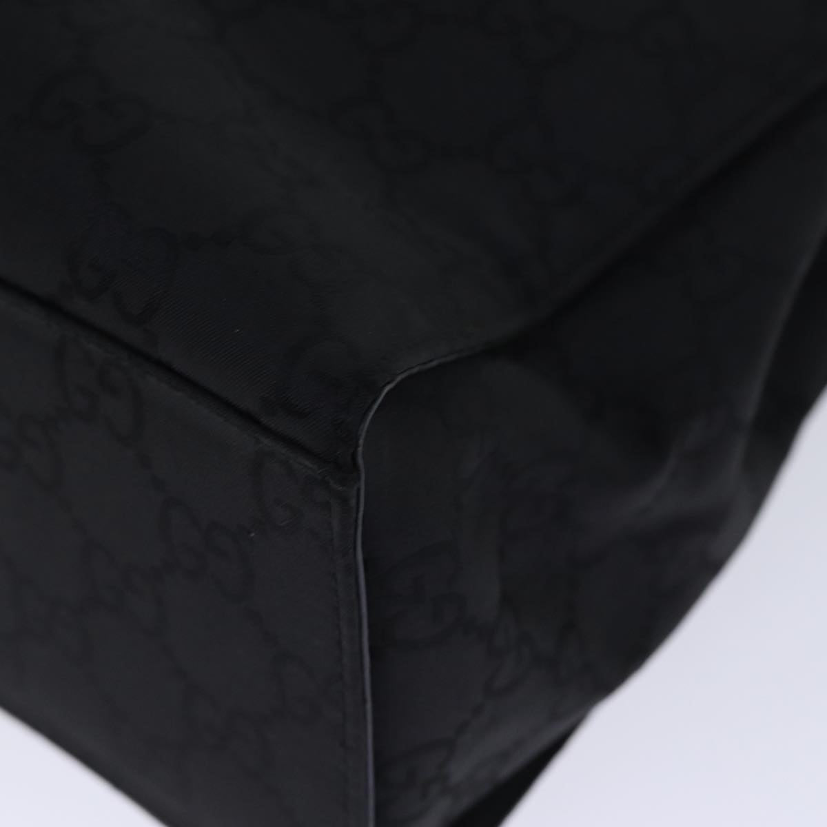 GUCCI Bamboo GG Canvas Hand Bag Black 002 1010 yk12489
