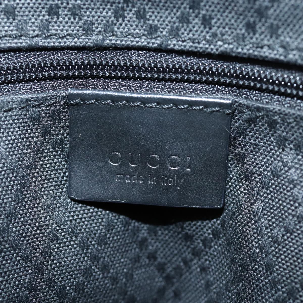 GUCCI Bamboo GG Canvas Hand Bag Black 002 1010 yk12489
