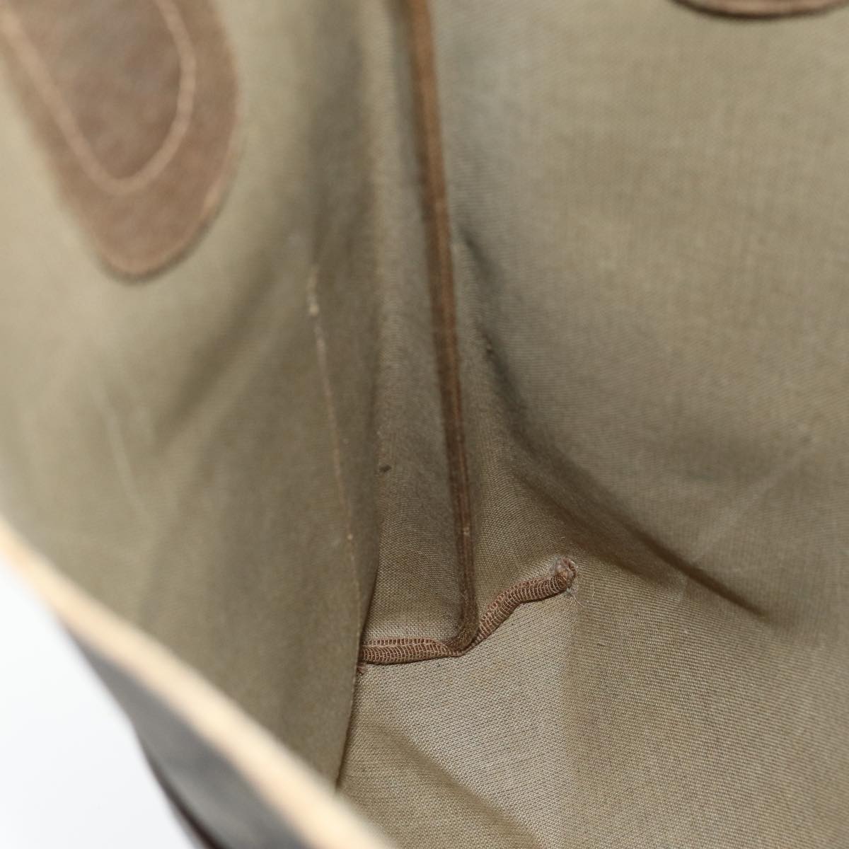 GUCCI GG Supreme Web Sherry Line Tote Bag PVC Beige Red Green yk12492
